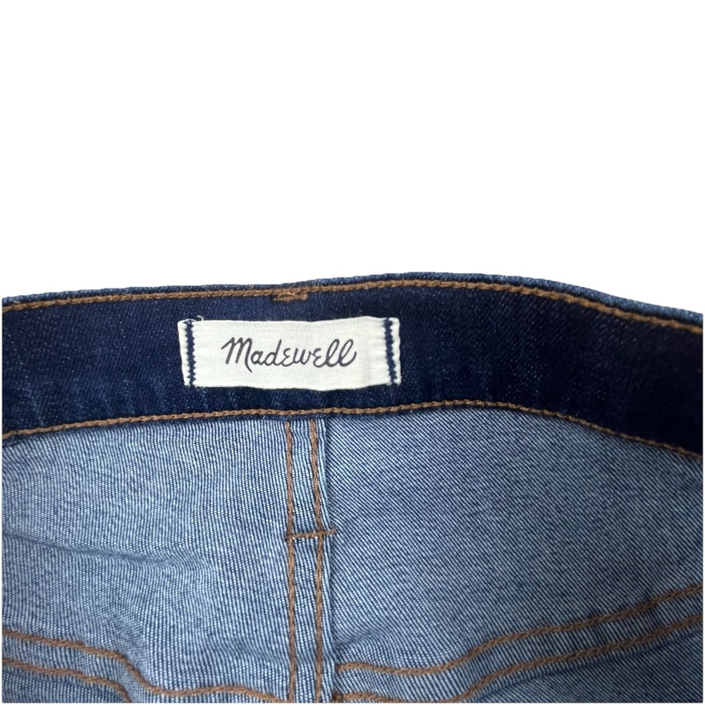 Madewell 9" Mid-Rise Skinny Wom Jeans Dark Wash Button Fly Size 26T Casual - Picture 8 of 16